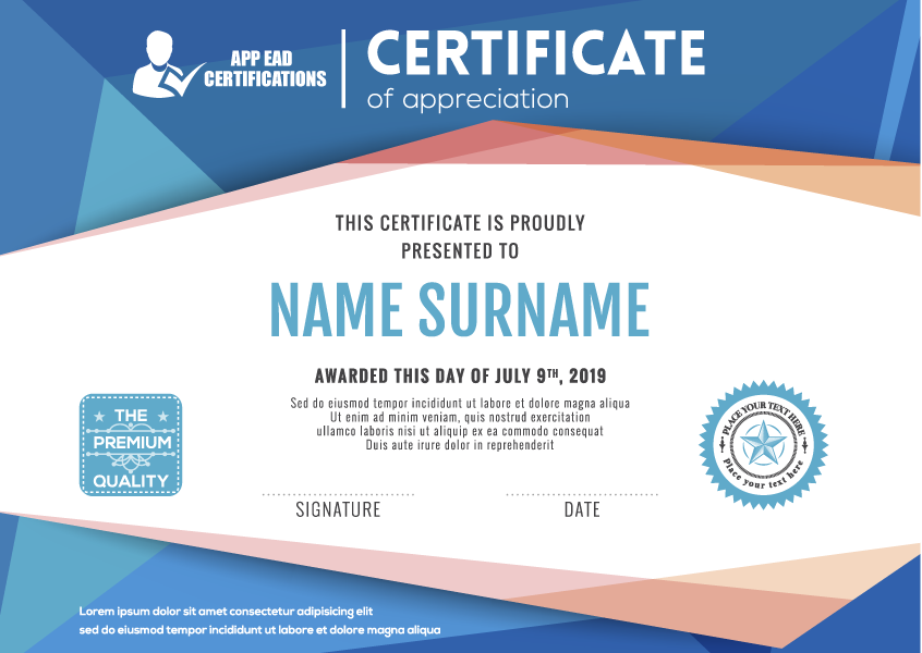 Certificado MATRONE EAD